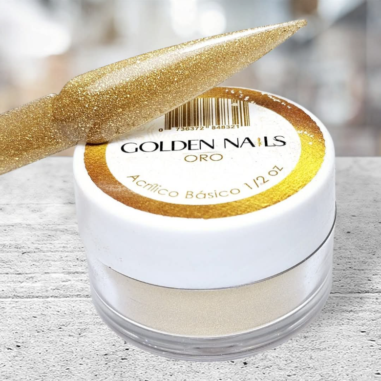 ACRILICO ORO GOLDEN NAILS